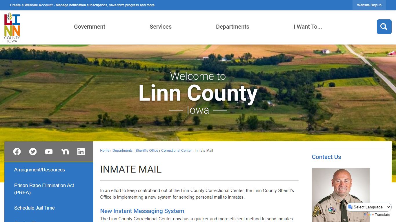 Inmate Mail | Linn County, IA - Official Website
